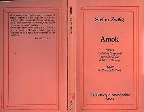 Stefan Zweig: Amok: Lettre d'une inconnue La ruelle au clair de lune (French language, 1979)