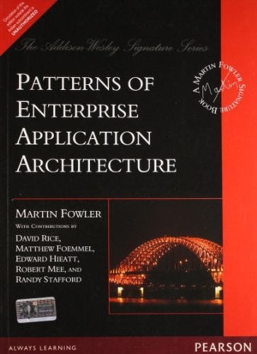 Martin Fowler: Patterns of Enterprise Application Architecture (Paperback, Pearsonn, Pearson)